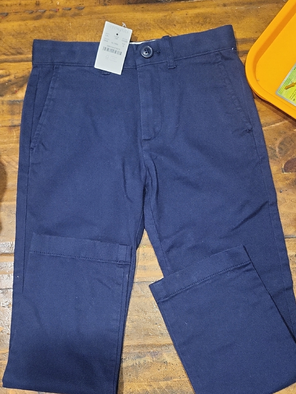 Crewcuts Boys' Navy Cargo Pants 2 Pair 1, New, 1 Used